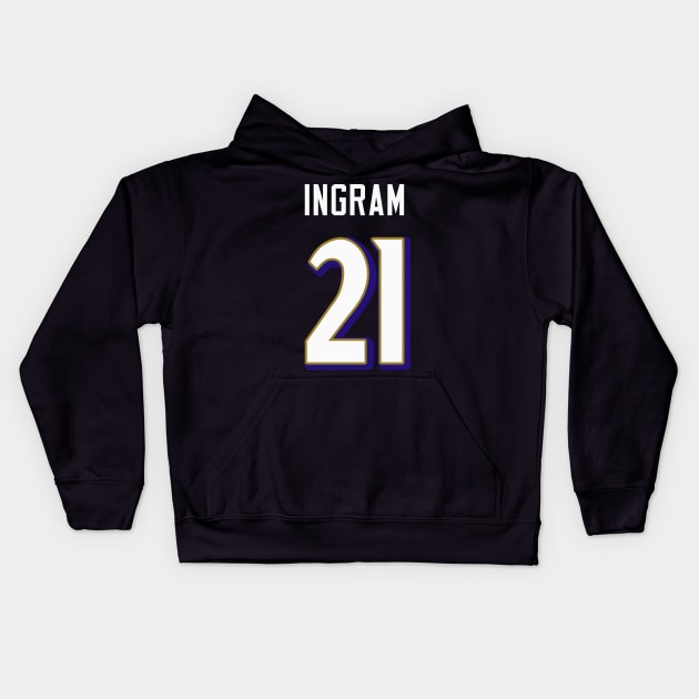 Mark Ingram Kids Hoodie by telutiga